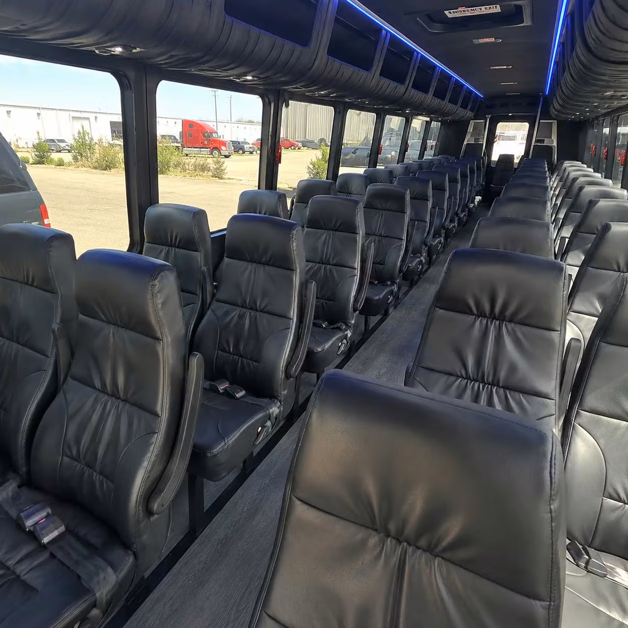 28 passenger minibus interior