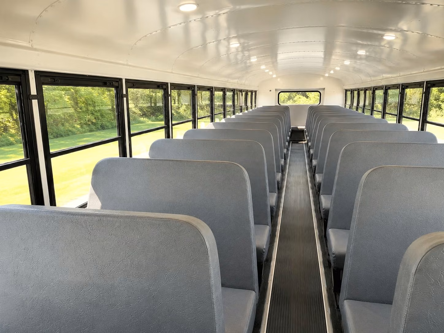 school bus inside
